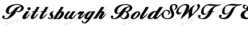 Pittsburgh BoldSWFTE字体转换